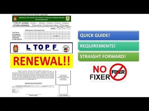 ltopf renewal requirements 2022.